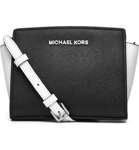 michael kors selma saffiano leather messenger